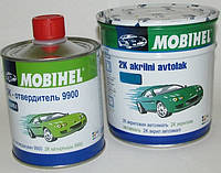 Автоэмаль Mobihel 2K акриловая 601 Черная 0,75л+0.375л отвердитель