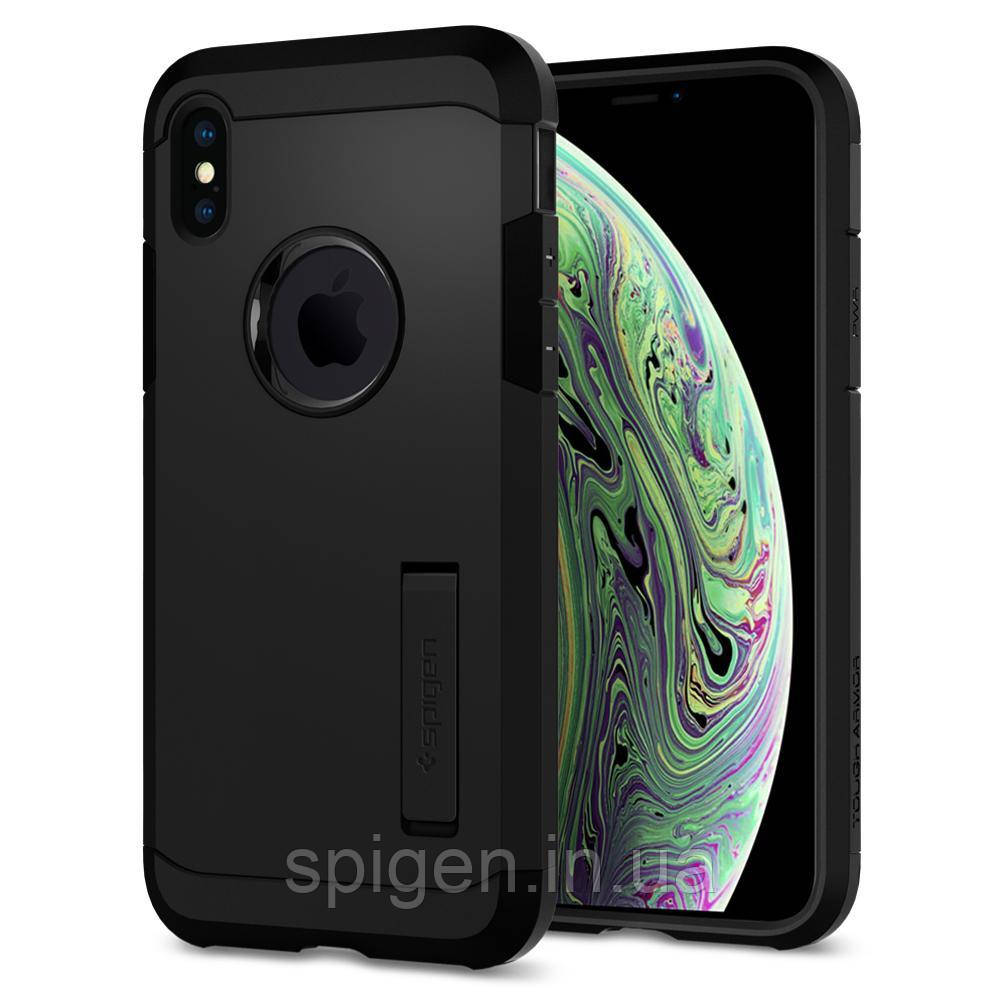 Чохол Spigen для iPhone XS Tough Armor, Matte Black