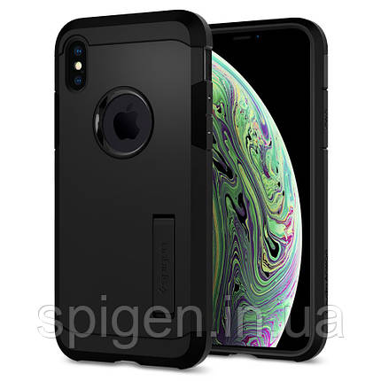 Чохол Spigen для iPhone XS Tough Armor, Matte Black, фото 1
