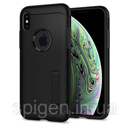 Чохол Spigen для iPhone XS Slim Armor, Black, фото 1