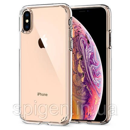 Чохол Spigen для iPhone XS Case Hybrid Ultra, Crystal Clear, фото 1