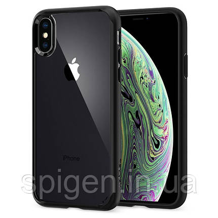 Чохол Spigen для iPhone XS Hybrid Ultra, Matte Black, фото 1