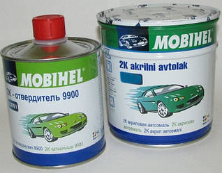 Автоемаль Mobihel 2K акрилова R902 VW 0,75 л + 0.375 л затверджувач