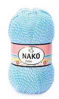 Nako BABY SUPER BEBE (Бейби cупер бебе) № 21291 голубой меланж ( Пряжа 100% акрил, нитки для вязания)