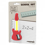 Олівець + стругачка + гумка School of Rock Rocket Design, фото 3