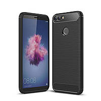 Чохол Carbon для Huawei P Smart / FIG-LX1 / FIG-LA1 бампер оригінальний Black