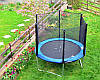 Дитячий батут зі сходами 252 см із зовнішньою захисною сіткою SkyJump 8 фт, фото 4