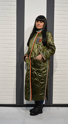 Пальто жіноче хакі Alberto Bini 50253, фото 2