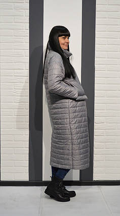 Пальто сіре Alberto Bini 4016-3 38 розмір, фото 2