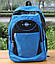 Рюкзак спортивний місткий чорний із тканини, фото 2