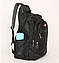 Рюкзак спортивний місткий чорний із тканини, фото 4
