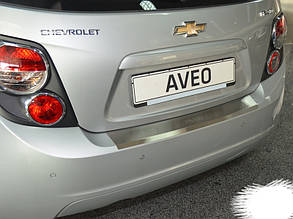 Накладка на бампер Chevrolet Aveo 3 5D