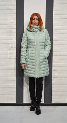 Пуховик осінній м'ята CLASNA 019 розмір L, фото 1