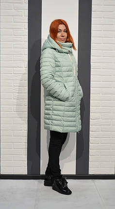 Пуховик осінній м'ята CLASNA 019 розмір L, фото 3