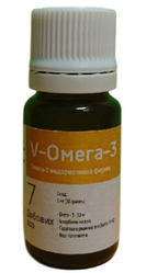 V-Омега-3, покращує еластичність і стан судин, 10 мл. Серія V-Pharma