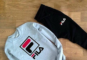 Спортивний костюм FILA ( сірий ) Велике лого "" В стилі Fila ""
