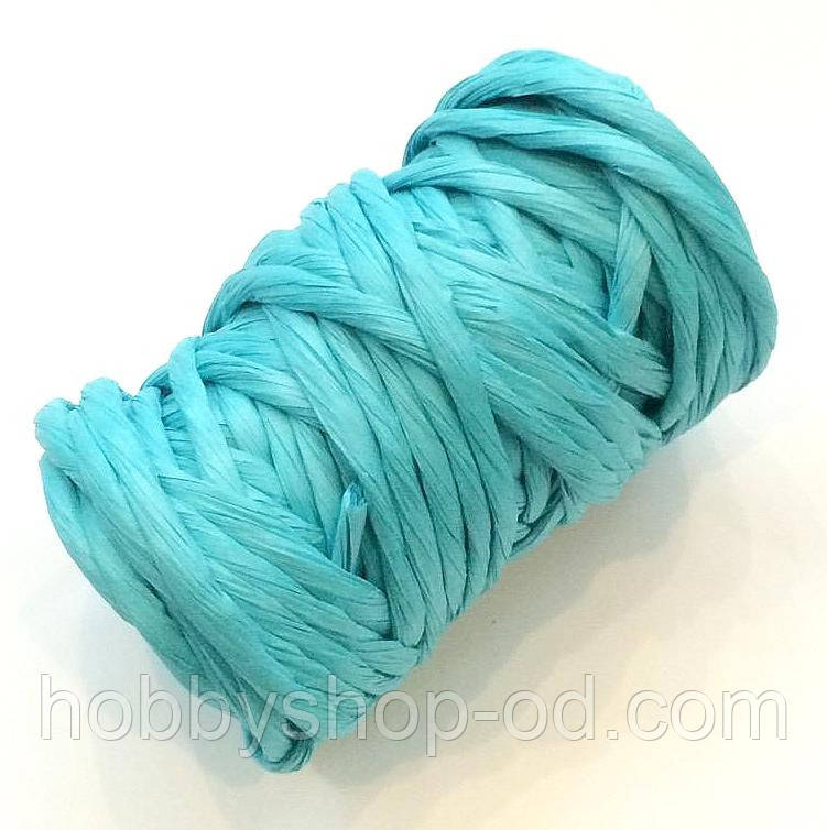 Паперовий шнур бірюзовий (приблизно 14 м), фото 1