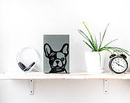 Тримач для книг Французький бульдог, фото 2