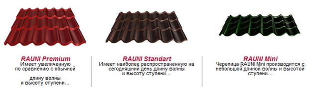 Металлочерепица Рауни Металлочерепица Рауни