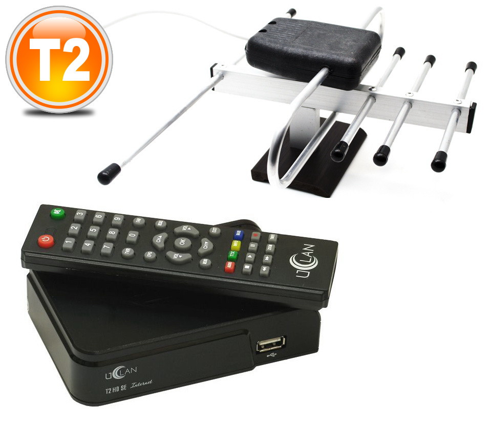 Комплект Т2 Uclan HD SE Internet + антена хвиля з підсилювачем, фото 1