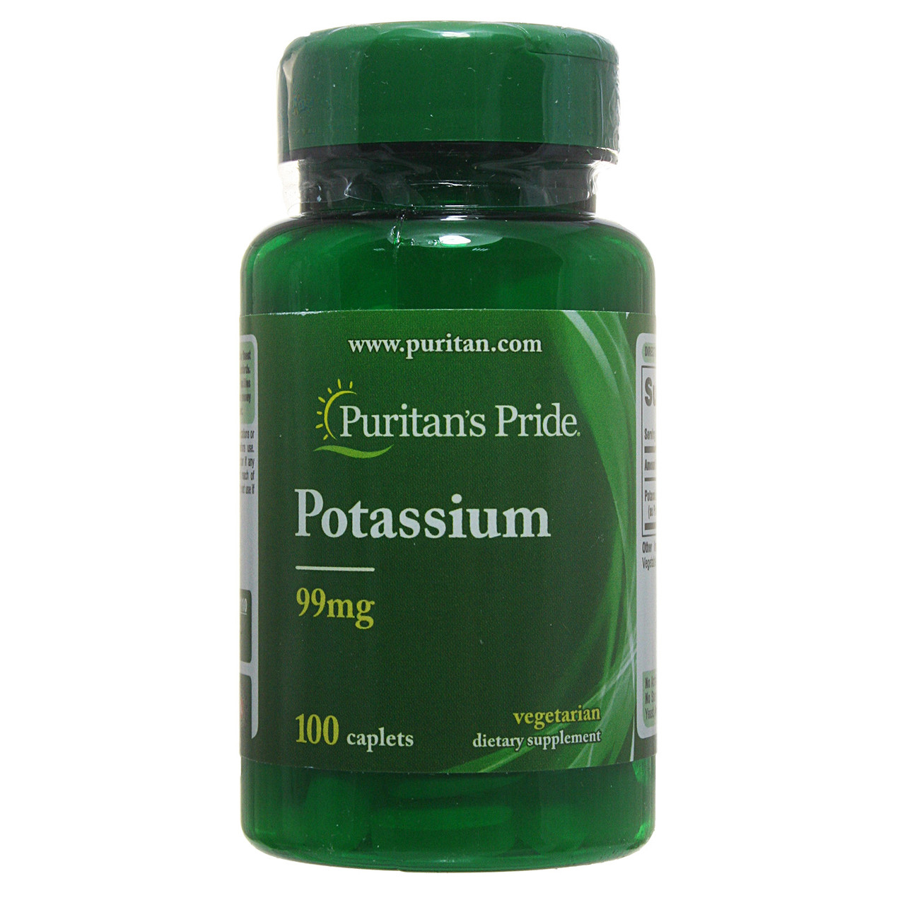Калій, Potassium 99 mg, Puritan's Pride, 100 таблеток