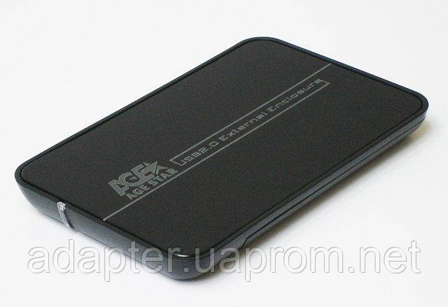 Внеш. Карман AgeStar SUB2A8 для 2.5" SATA HDD, USB2.0; черного цвета - фото 1 - id-p804404804