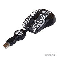 Миша A4-GLBW-73SG USB, GLaser wheel 2x,Notebook mouse, працює на люб