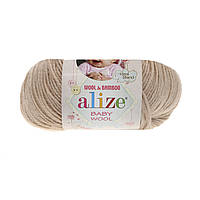 Пряжа Alize Baby wool 310 медовый (Ализе беби вул)