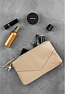 Жіноча косметичка з натуральної шкіри "Крем-брюле", фото 4