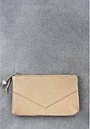 Жіноча косметичка з натуральної шкіри "Крем-брюле", фото 5