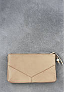 Жіноча косметичка з натуральної шкіри "Крем-брюле", фото 6