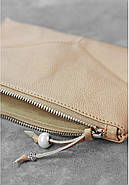 Жіноча косметичка з натуральної шкіри "Крем-брюле", фото 8