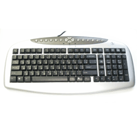 Клавіатура A4 KB-21-R Multimedia, PS/2, природна ергономіка, Anti-RSI