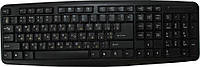 Keyboard 1808 slim PS/2 black WATERPROOF w/ukr & russian,