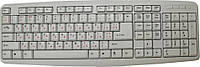 Keyboard 1808 slim USB white WATERPROOF w/ukr & russian, english lette