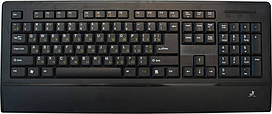 Keyboard KM-1019 black slim USB, Multimedia , water proof