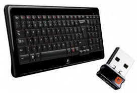 Клавіатура Logitech K340 RUS; USB; 2,4 ГГц 10 м; (920-003169)