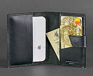 Обкладинка для паспорта зі шкіри 4.0 "Графіт", фото 2