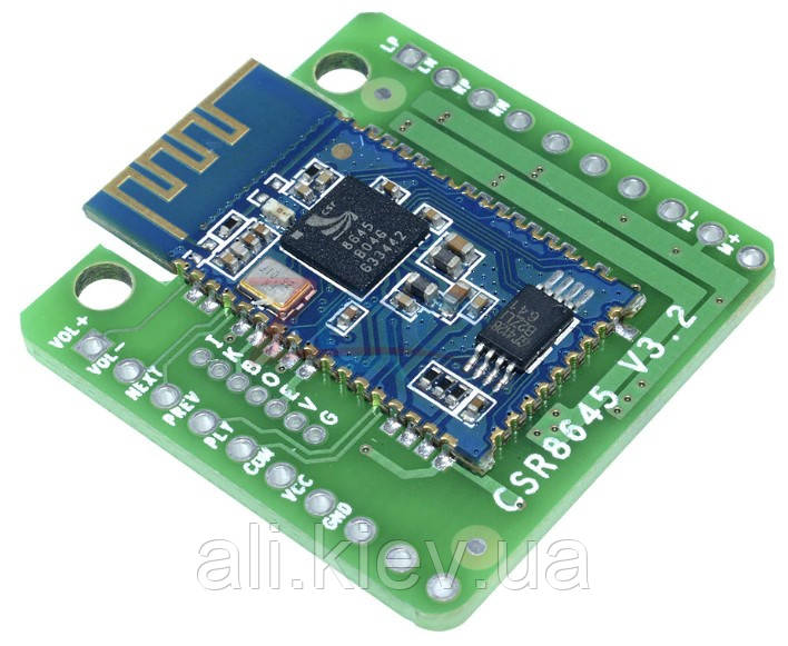 Підсилювач з плеєром 2*5 Вт Bluetooth 4.0 apt-X Hi-fi аудіо стерео модуль DC 3.3-6,5 V