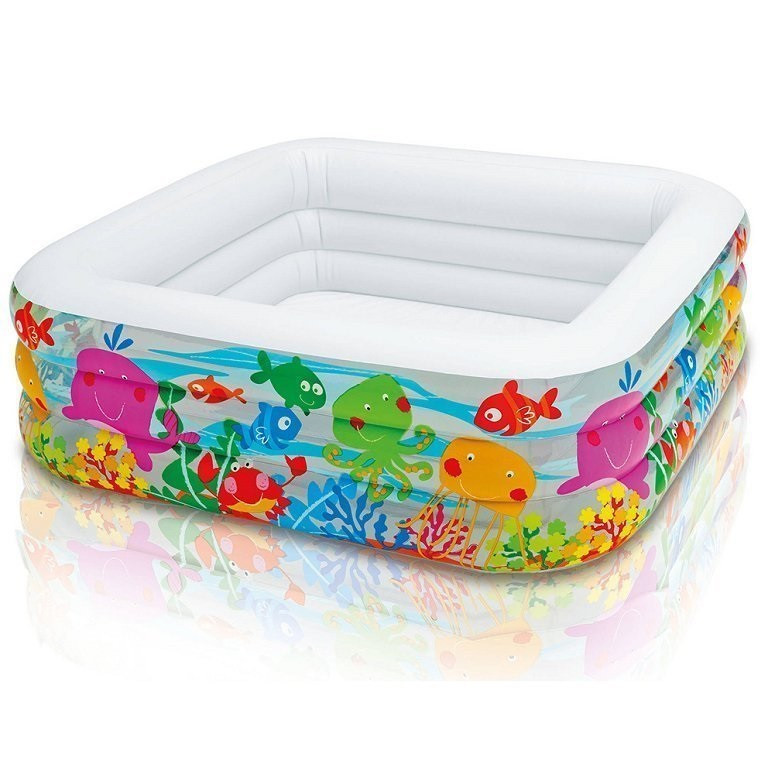 Дитячий надувний басейн Intex 57471 «Акваріум», 159 х 159 х 50 см , фото 1