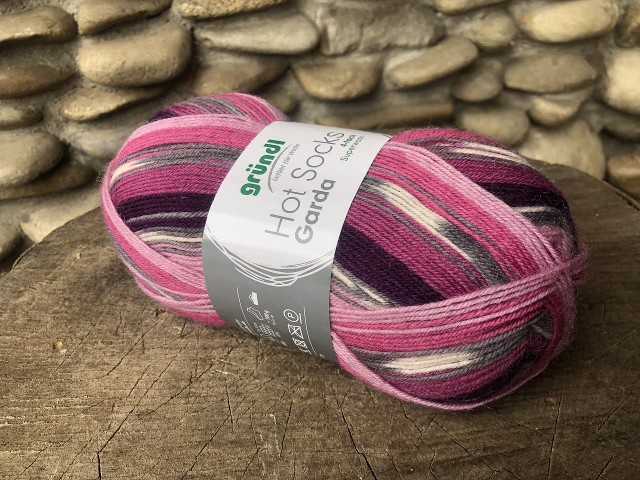 Носкова пряжа GRUENDL, серії Garda 75% вовна 25% поліамід, 100 г/420 м, фото 1