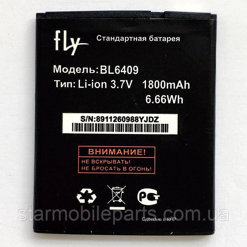 Оригінальний акумулятор (АКБ, батарея) для Fly IQ4406/BL-6409, (Li-ion 3.7 V 1800mAh)