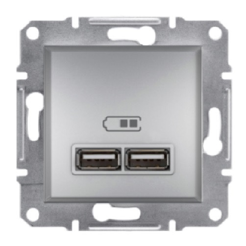 Розетка USB алюмінієва Schneider еlectric Asfora EPH2700261
