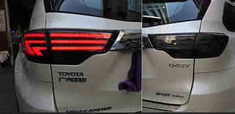 Діодні ліхтарі LED тюнінг оптика Toyota Highlander XU 50-стиль Лексус (тоновані)