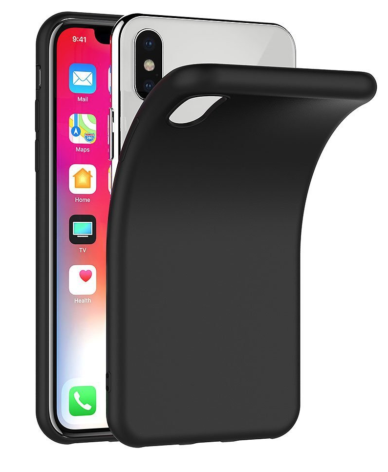 Силіконовий чохол iPhone X / Xs Чорний, фото 1