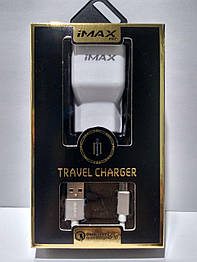 Зарядний пристрій iMax charger 2 А quick 3.0 з кабелем + micro usb