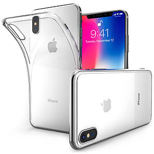 Силіконовий чохол iPhone XS Max Прозорий