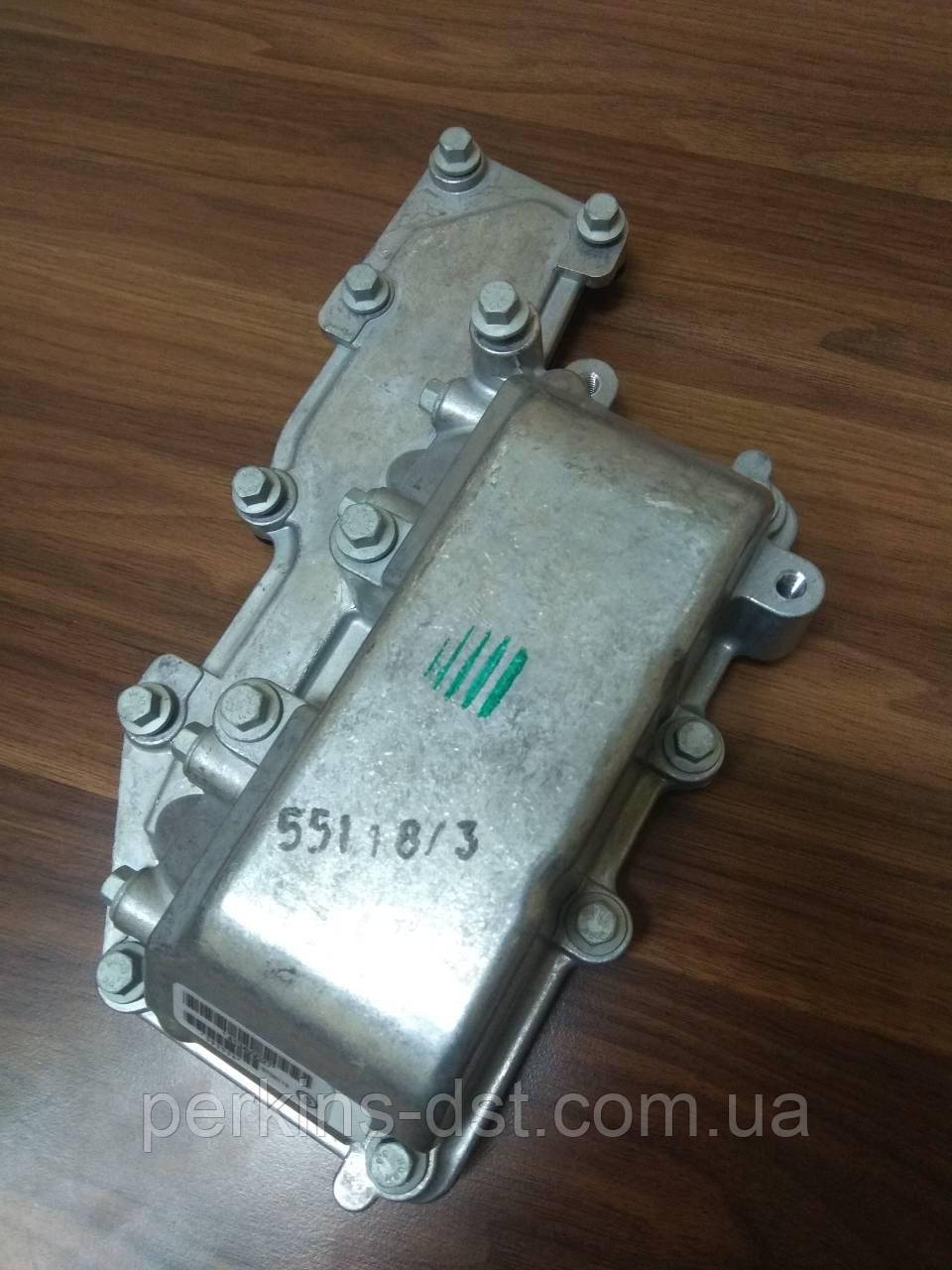 Маслоохладитель/теплообменник в корпусе для двигателя Perkins 1104