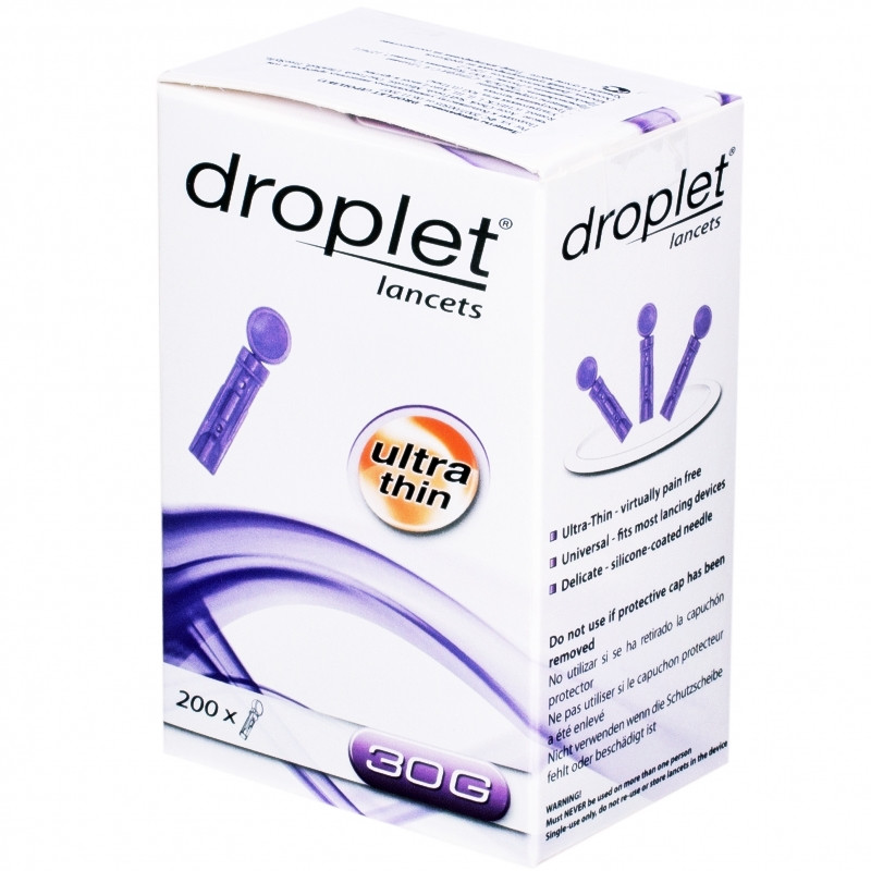 Ланцет медицинский Droplet, 30G 200 шт/уп: продажа, цена в Киеве. Тест ...
