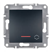 Прохідний Вимикач з підсвіткою антрацит Asfora Schneider electric EPH1500171